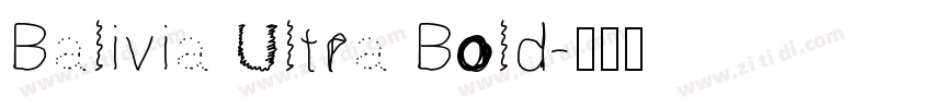 Balivia Ultra Bold字体转换